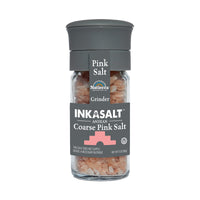 NATIERRA Himalania Coarse InkaSalt Pink Salt Grinder | Unrefined & Non-GMO | 3 Ounce
