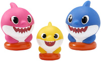 DecoSet Baby Shark Cake Topper, 3-Piece Set with Mom, Dad and Little One, Adorable Decorations with Collectible Figurines