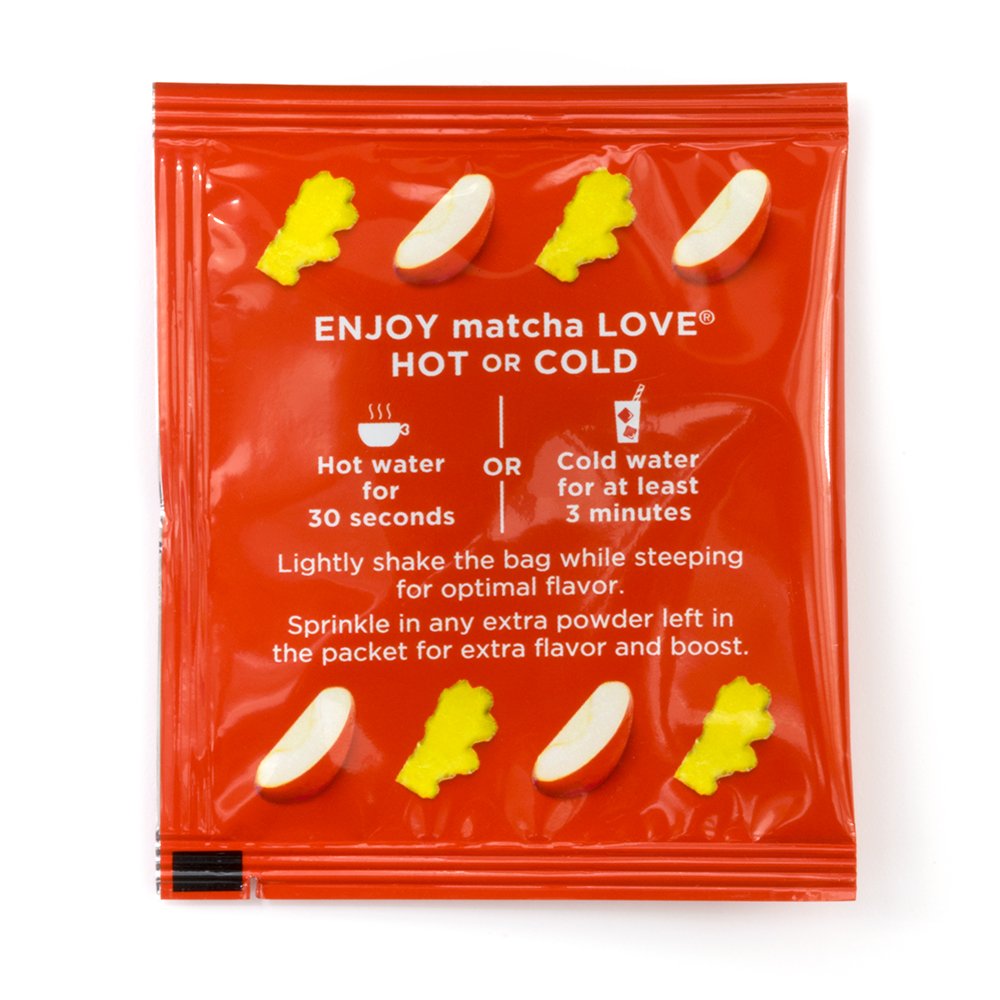 Matcha Love Japanese Matcha + Apple + Ginger, 60 Premium Tea Bags