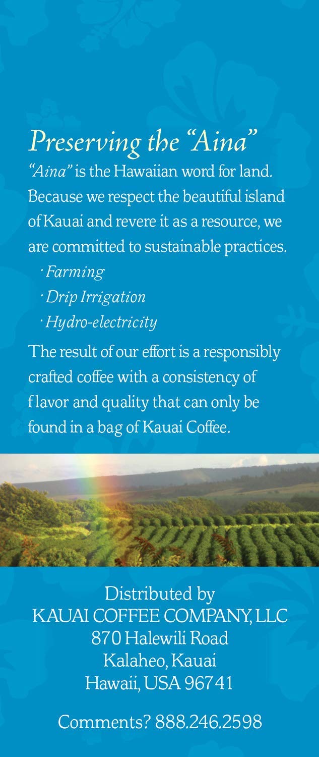 Kauai Hawaiian Ground Coffee, Coconut Caramel Crunch Flavor (10 Ounces) - 10% Hawaiian Coffee from Hawaii's  Largest Coffee Grower - Bold, Rich Blend