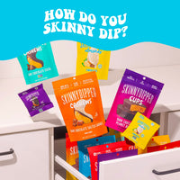 SkinnyDipped Dark Chocolate Cocoa Almonds, Healthy Snack, Plant Protein, Gluten Free, 0.46 oz Mini Bags, Pack of 24