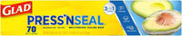 Glad Press'n Seal Plastic Food Wrap - 70 Square Foot Roll (Package May Vary)