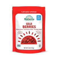 NATIERRA Goji Berries | Non-GMO & Vegan, Plant Based Superfood | 4 Ounce (Pack of 1)