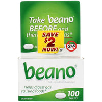 Beano Extra Strength, Gas Prevention & Digestive Enzyme Supplement, 100 Count
