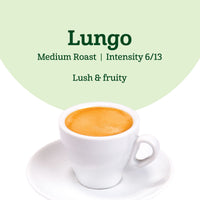 Fresh Lungo Medium Roast Aluminum Capsules, Compatible with Nespresso Original Brewers, Intensity 6/13, 50 Count (5 Packs of 10)