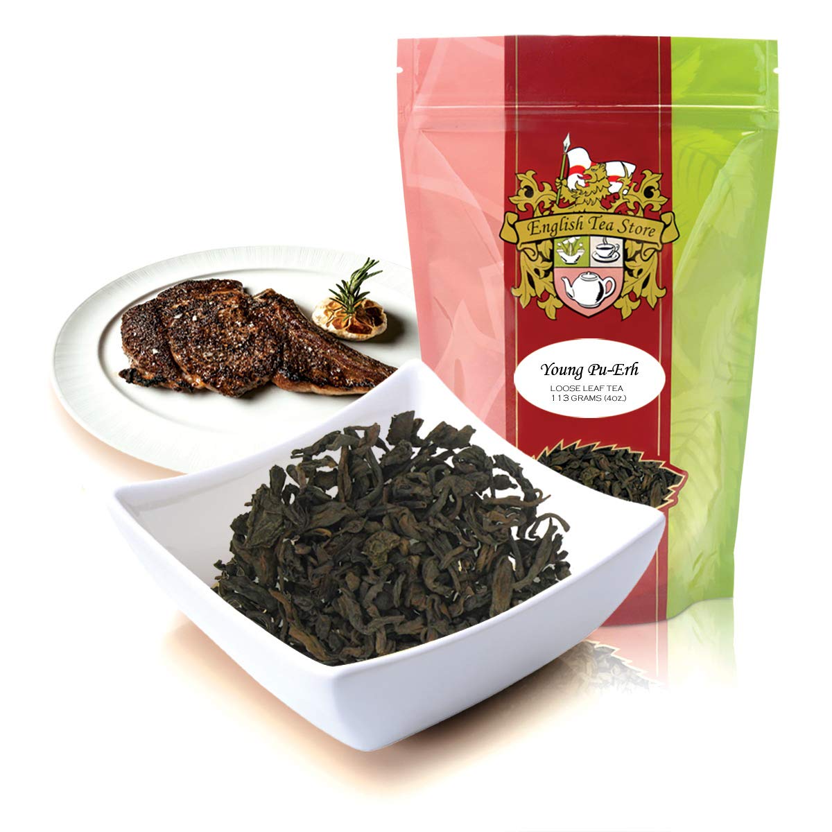 English Tea Store Loose Leaf, Young Pu-Erh Tea, 4 Ounce
