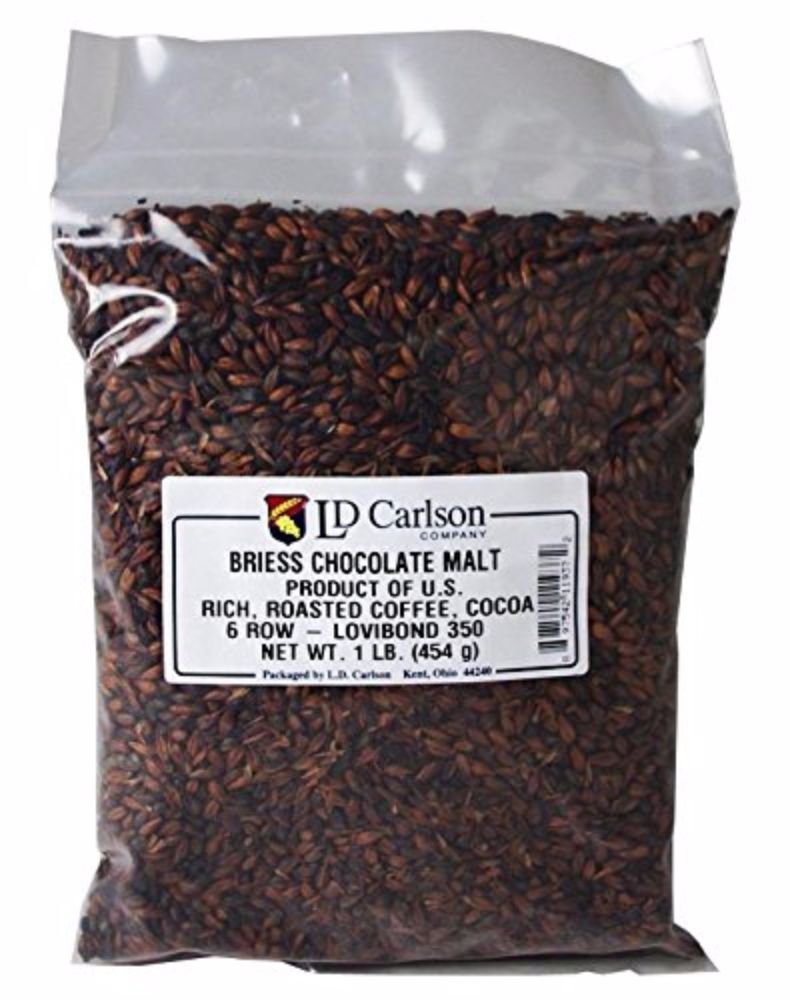 Briess BJ-5U8M-8RRM Chocolate Malt 1 lb, Brown