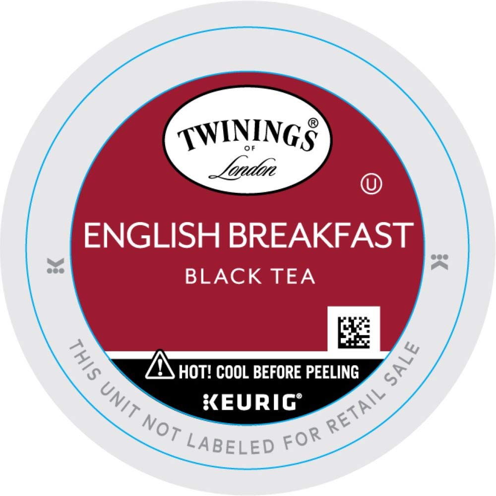 Twinings of London English Breakfast Tea K-Cups for Keurig, 24 Count & English Breakfast Black Tea Bags, 100 Count (Pack of 1)