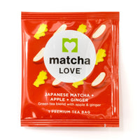 Matcha Love Japanese Matcha + Apple + Ginger, 60 Premium Tea Bags