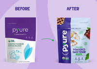 Pyure Organic Powdered Confectioners Stevia Sweetener Blend, 2:1 Sugar Substitute, 12 Ounce