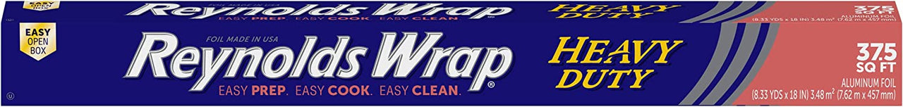 Reynolds Wrap Heavy Duty Aluminum Foil, 37.5 Square Feet 1 Count (Pack of 1)