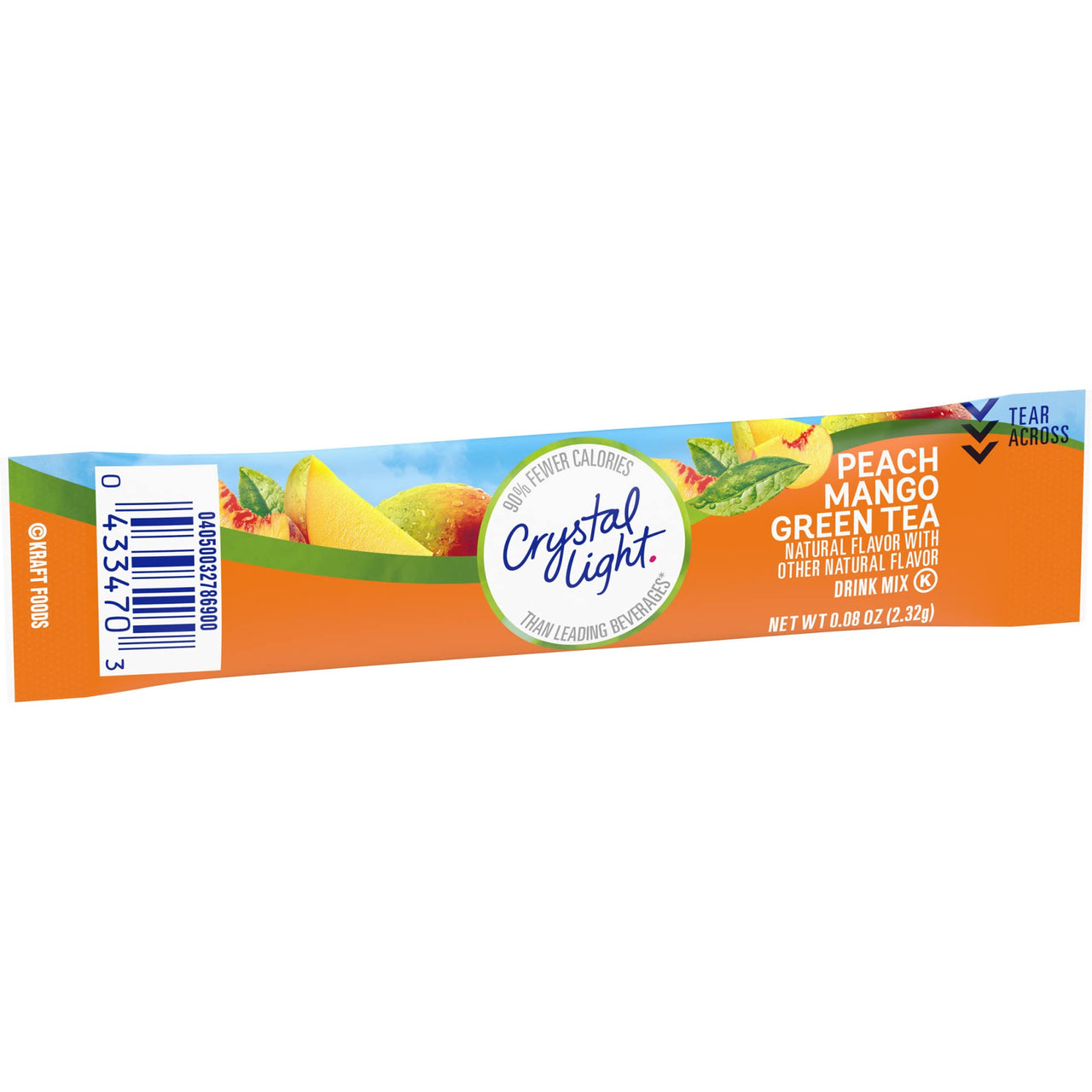 Crystal Light Sugar-Free Peach Mango Green Tea On-The-Go Powdered Drink Mix 10 Count