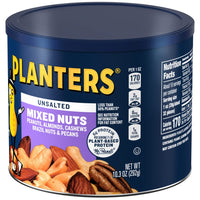 Planters Unsalted Roasted Mixed Nuts (10.3 oz Can)