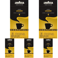 Lavazza Premium Coffee Corp Nespresso OriginalLine Compatible Capsules, Leggero Espresso Lungo, Medium Roast Coffee, 10 ct (Pack of 5)