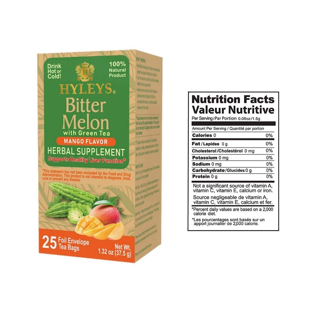 Hyleys Guava Leaf with Green Tea - 25 Tea Bags