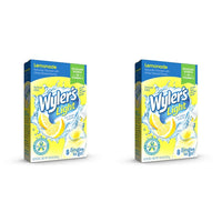 Wyler's  Light Singles Water Drink Mix To Go Powder Packets, Lemonade, 8 Count (Pack of 2)