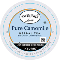 Twinings Herbal Camomile Tea K-Cup Pods for Keurig, Naturally Caffeine Free, Made with Pure Camomile Blossoms, 24 Count (Pack of 1)
