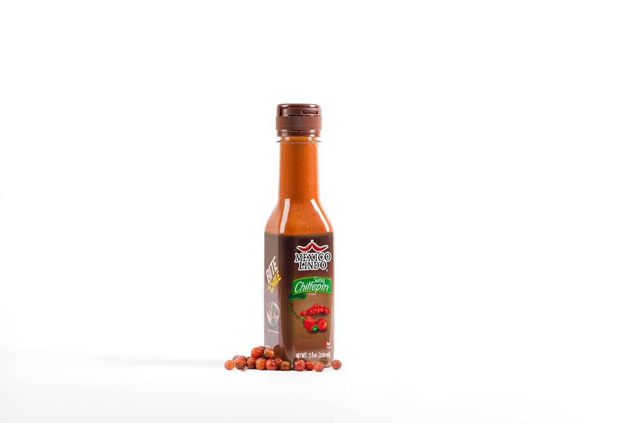 Mexico Lindo Chiltepin Hot Sauce | 14,200 Scoville Level | Traditional Spicy Flavor | 5 Fl Oz Bottles (Pack of 2)