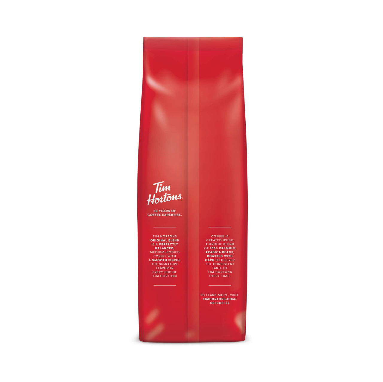 Tim Hortons Dark Roast, Rich Ground Coffee, Perfectly Balanced, Always Smooth, Made with 100% Arabica Beans, 12 Ounce Bag