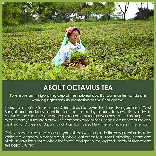Octavius Tulsi Rose Chamomile Loose Leaf Green Tea, 75 g