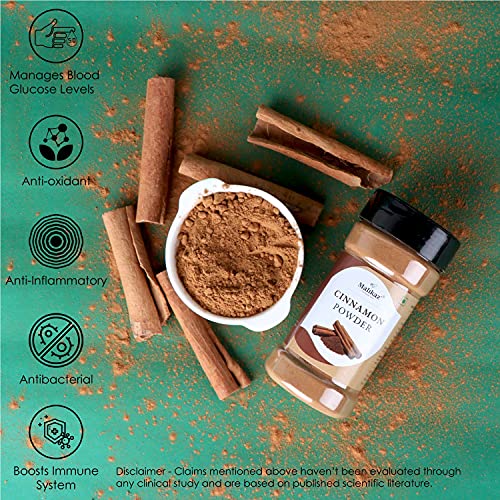 Malikaz' The Royale Taste Cinnamon Pepper Spice Mix Combo (Cinnamon Powder, 100g | Black Pepper Powder, 100g) Jar, 200 g