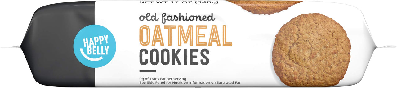 Happy Belly Old Fashioned Oatmeal Cookies, 12 Ounce