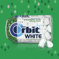 Orbit White Spearmint Sugar Free Chewing Gum, 15 Count (Pack of 9)