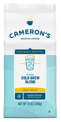 Cameron's  Coffee Original Cold Brew Blend Coarse-Ground Coffee, Medium Roast, 100% Arabica, 12-Ounce Bag, (Pack of 1)