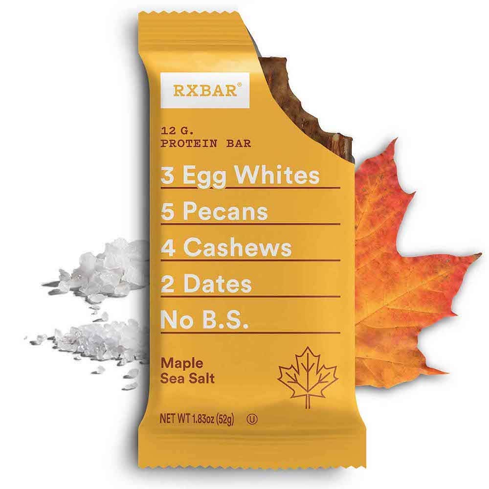 RXBAR Maple Sea Salt, Protein Bar, Gluten Free (24 Bars)
