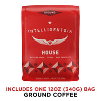 Intelligentsia Coffee, Light Roast Ground Coffee - House 12 Ounce Bag with Flavor Notes of Milk Chocolate, Citrus, and Apple