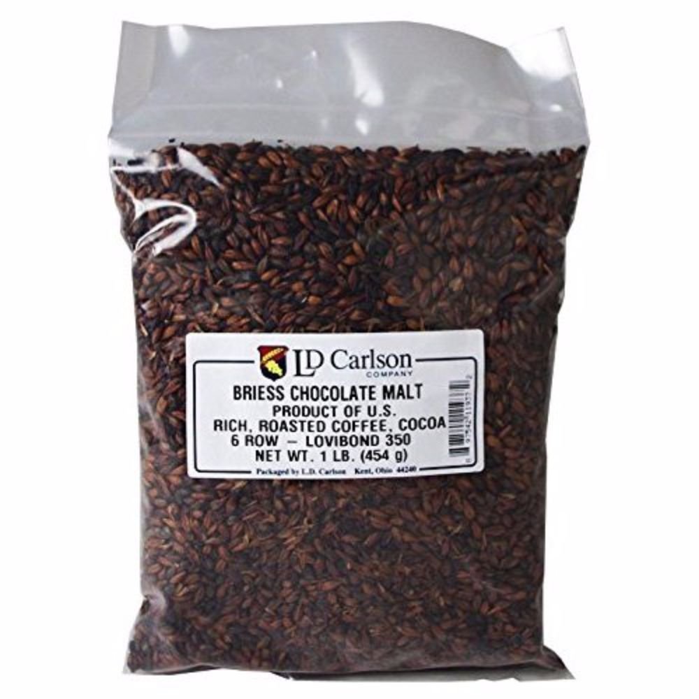 Briess BJ-5U8M-8RRM Chocolate Malt 1 lb, Brown