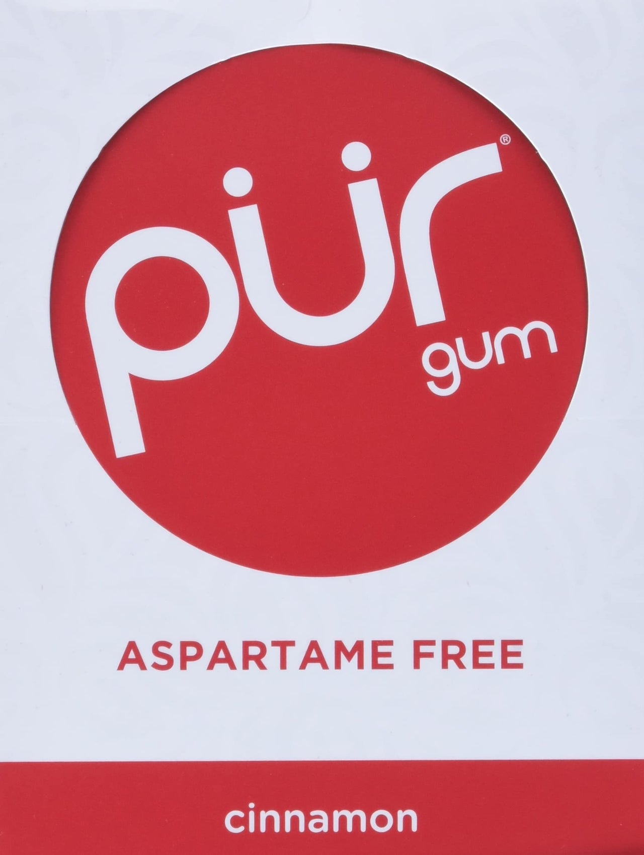 PUR Gum | Sugar Free Chewing Gum | 100% Xylitol | Vegan, Aspartame Free, Gluten Free & Keto Friendly | Natural Cinnamon Flavored Gum, 9 Pieces (Pack of 12)