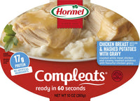 Hormel Compleats Chicken Breast with Rib Meat and Mashed Potatoes with Gravy, 10 Ounce