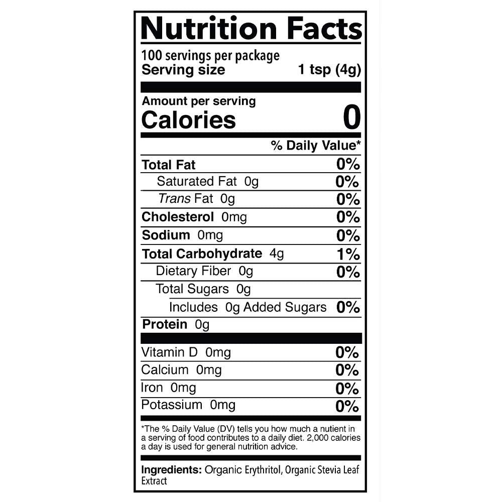 SweetLeaf Better Than Sugar Organic Stevia Granular Sweetener - Blend for Baking, Stevia Powder, Zero Calorie Sweetener, Sugar Free, Non-GMO, Gluten-Free, Keto, Granular Sugar Substitute - 14 Oz