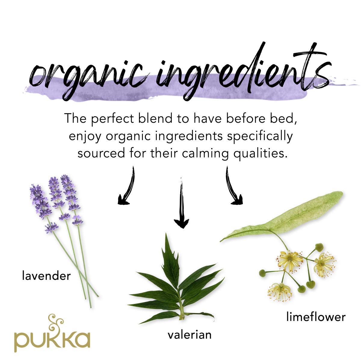 Pukka Organic Tea Bags, Night Time Herbal Tea with Chamomile, Lavendar & Valerian, Perfect for Easing into a Soothing Sleep, 20 Count (Pack of 3) 60 Tea Bags