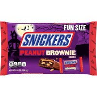 SNICKERS Peanut Brownie Fun Size Chocolate Halloween Candy, 9.14oz