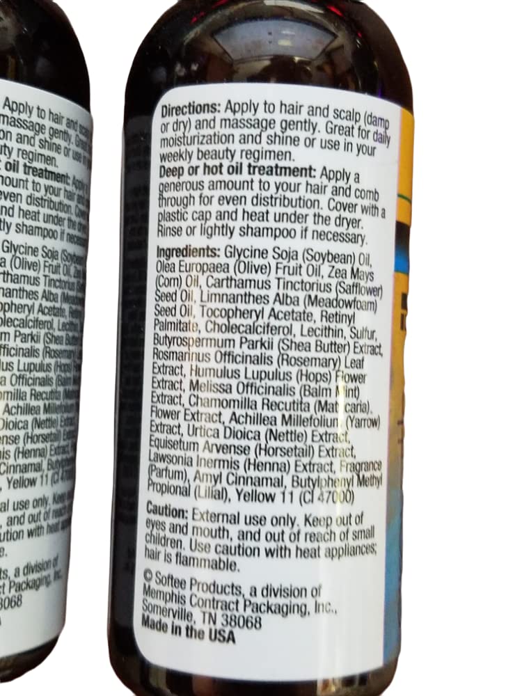 Softee Signature Thickening Growth Oil 1 oz (3 Pack)