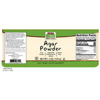 NOW Foods, Agar Pure Powder, Vegetarian Substitute for Gelatin, Gluten-free, Kosher, 5-Ounce