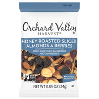 Orchard Valley Harvest Honey Roasted Sliced Almonds and Berries Salad Toppers, 0.85 Ounce Bags (Pack of 8), Non-GMO, No Artificial Ingredients