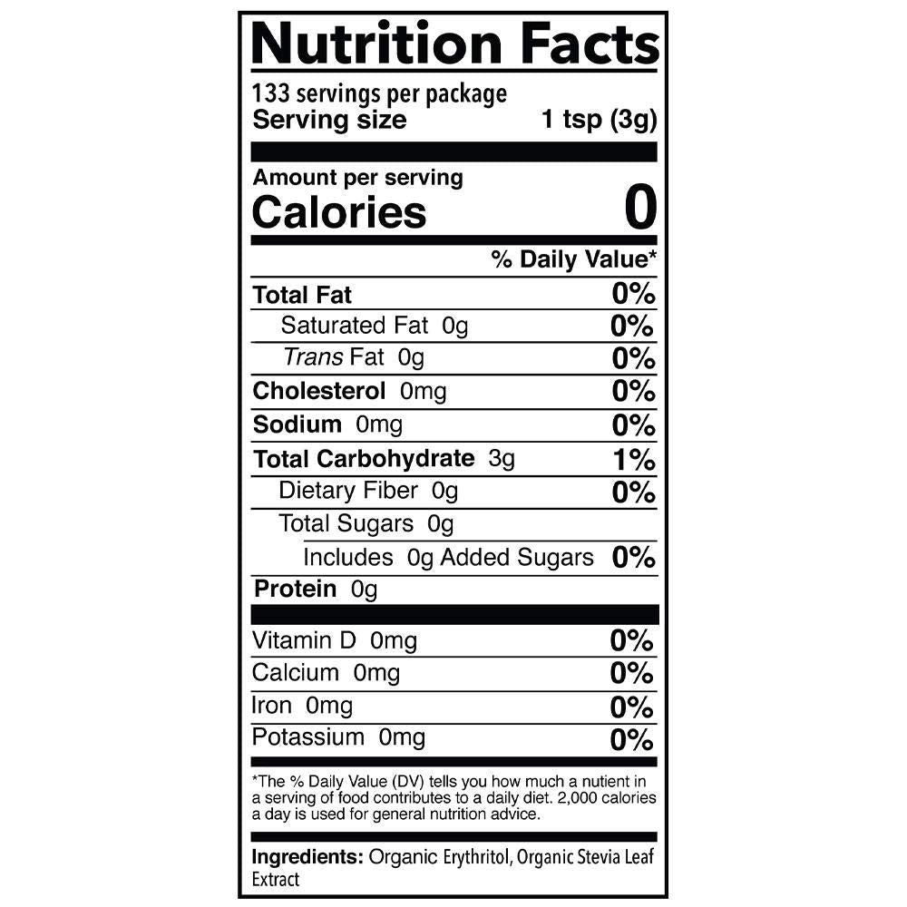 SweetLeaf Better Than Sugar Organic Stevia Powdered Sweetener - Blend for Frosting, Stevia Sweetener, Zero Calorie Sweetener, Sugar Free, Non-GMO, Gluten-Free, Keto Friendly - 14 Oz