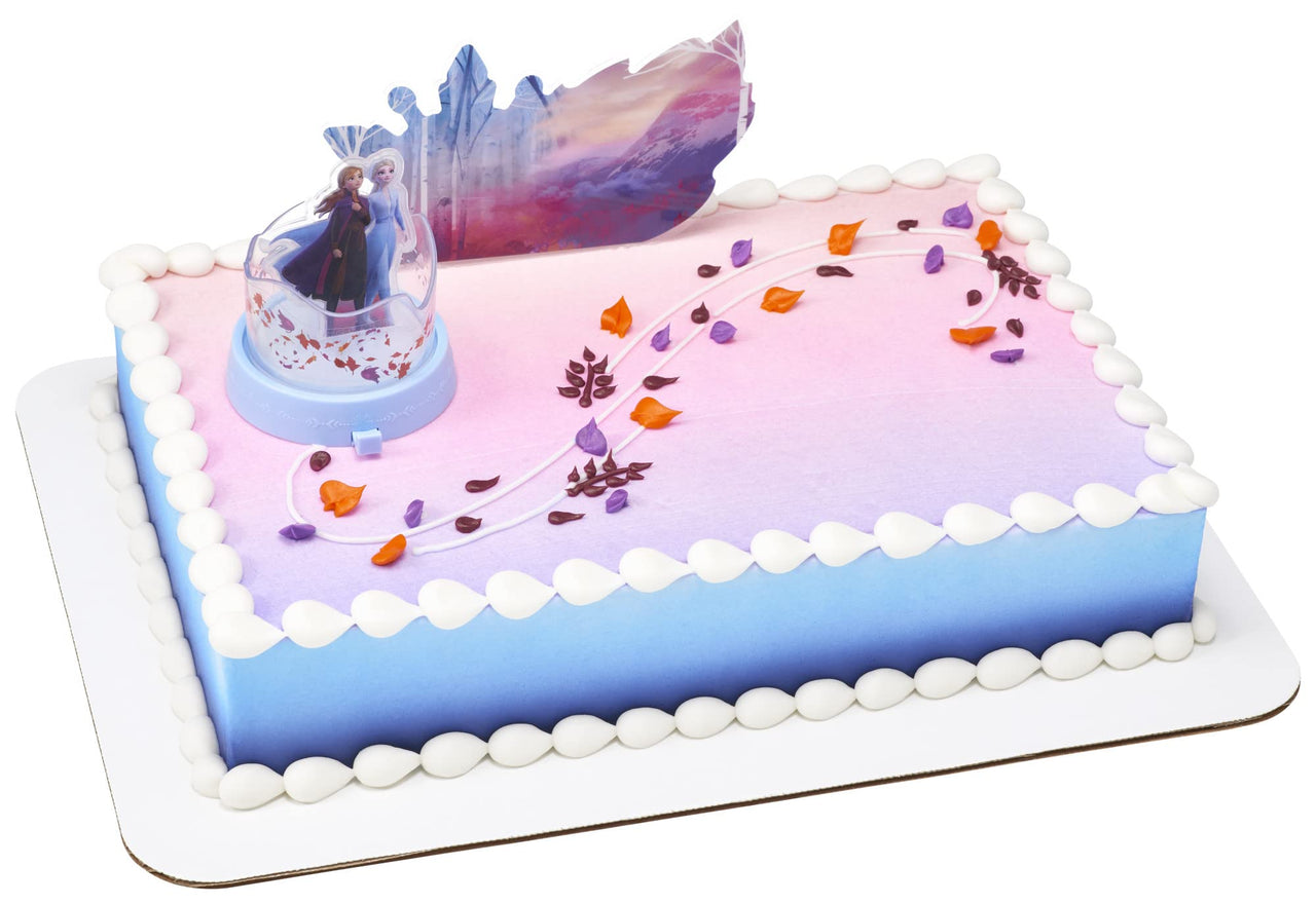 DecoSet Disney Frozen 2 Mythical Journey Cake Topper Decoration, 2-Piece set Featuring Elsa and Anna