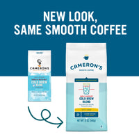 Cameron's  Coffee Vanilla Hazelnut Cold Brew Blend Flavored Coarse-Ground Coffee, Light Roast, 100% Arabica, 12-Ounce Bag, (Pack of 1)