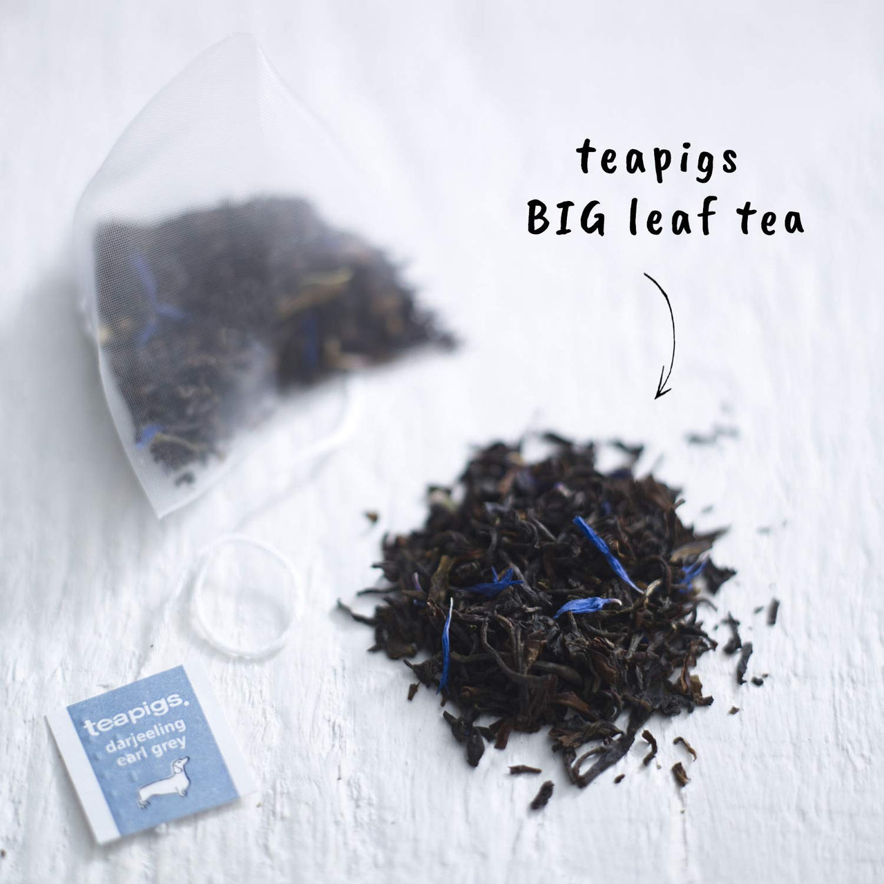 Teapigs Darjeeling Earl Grey Tea Bags Made with Whole Leaves (1 Pack of 50 Tea Bags)