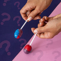 Colombina Bon Bon Bum Lollipops w/Bubble Gum Center - Assorted Mystery Flavor Candy Pack, Blueberry, Pineapple and Watermelon Flavors, Individually Wrapped Gluten Free Suckers 14 oz bag, (24 count)