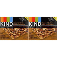 KIND Healthy Grains Almond Butter Dark Chocolate, 6.2 Oz (Pack of 2)
