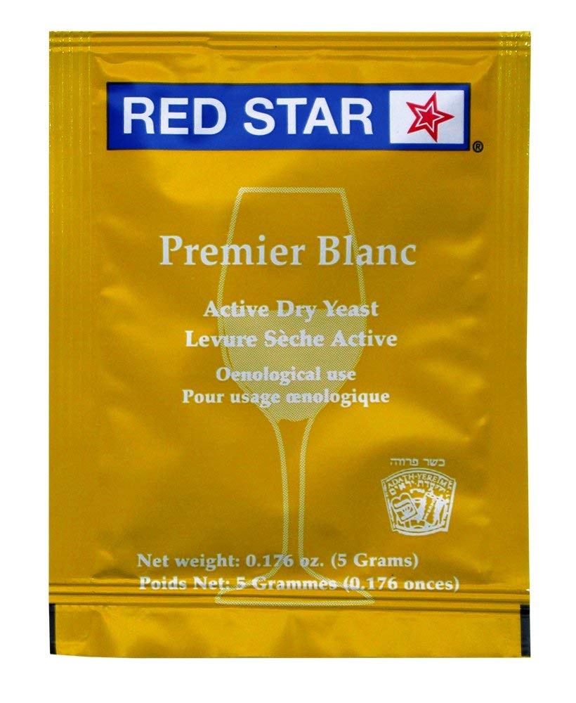 Red Star Premier Blanc Wine Yeast, 5 g, (Pack of 11)