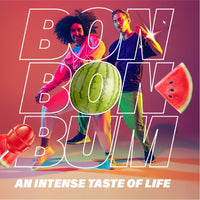 Colombina Bon Bon Bum Lollipops w/Bubble Gum Center - Watermelon Candy Flavor, Pack of Individually 24 Wrapped Gluten Free Pops, Ideal for Party Favors and Gifts, 14.4 oz bag, (24 count)