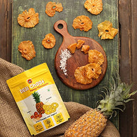 GO DESi - DESi Chaat - Tangy Pineapple | Pack of 6 x 25g | Fruit Snacks | Dehydrated Fruit | Dehydrated Pineapple | 150 g