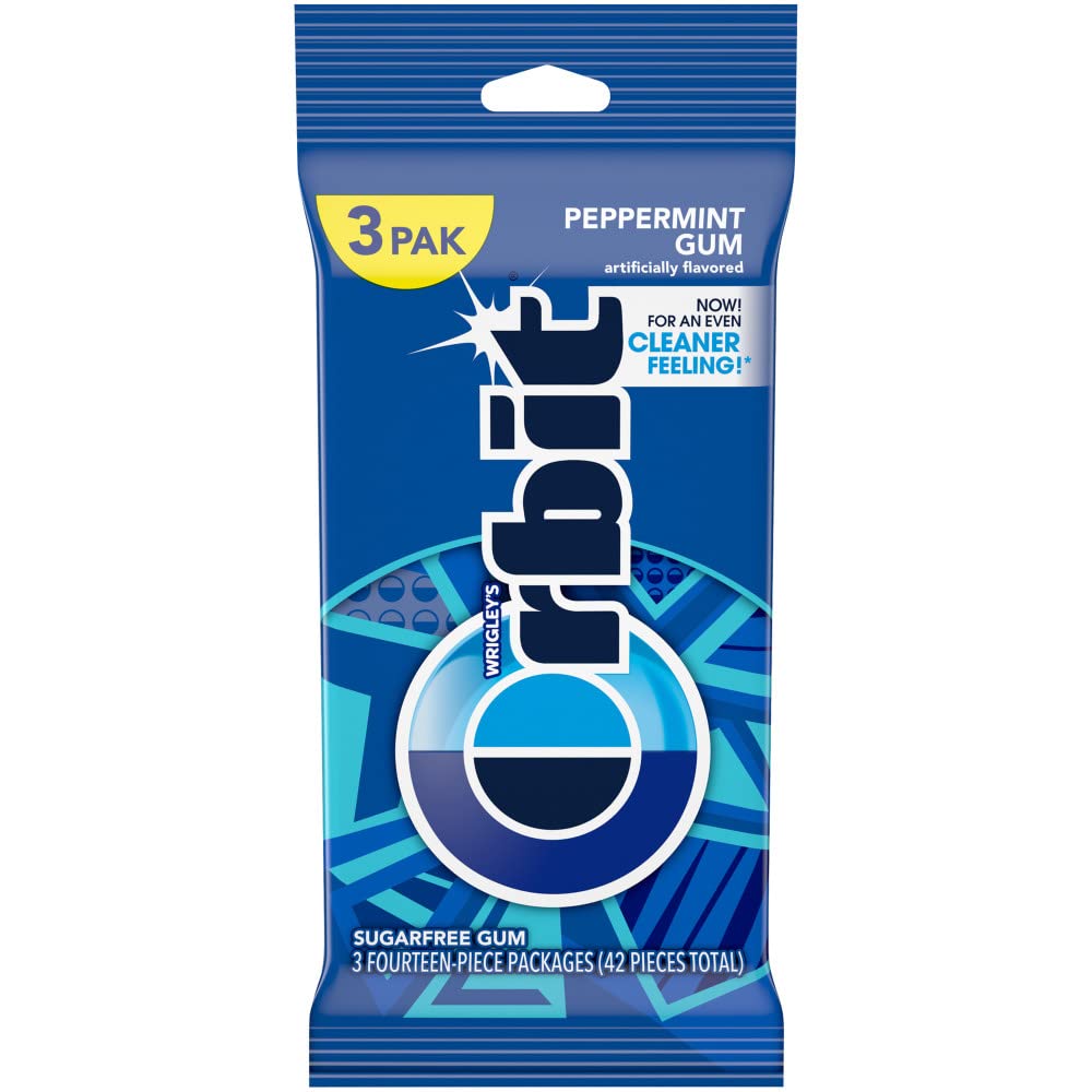 Orbit, Peppermint Sugarfree Gum, 42 ct