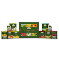 Ahmad Tea Green Tea, Evergreen Selection Pack Teabags, 60 Foil Teabags - Caffeinated and Sugar-Free